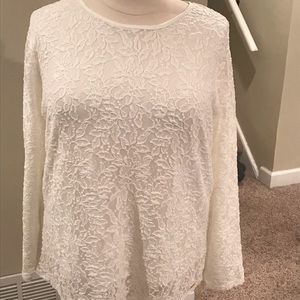 Calvin Klein crewneck knit blouse